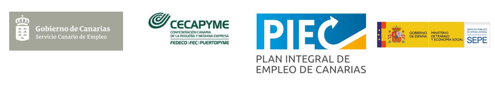 Gobierno de Canarias, CECAPYME, PIEC y Gobierno de España - SEPE