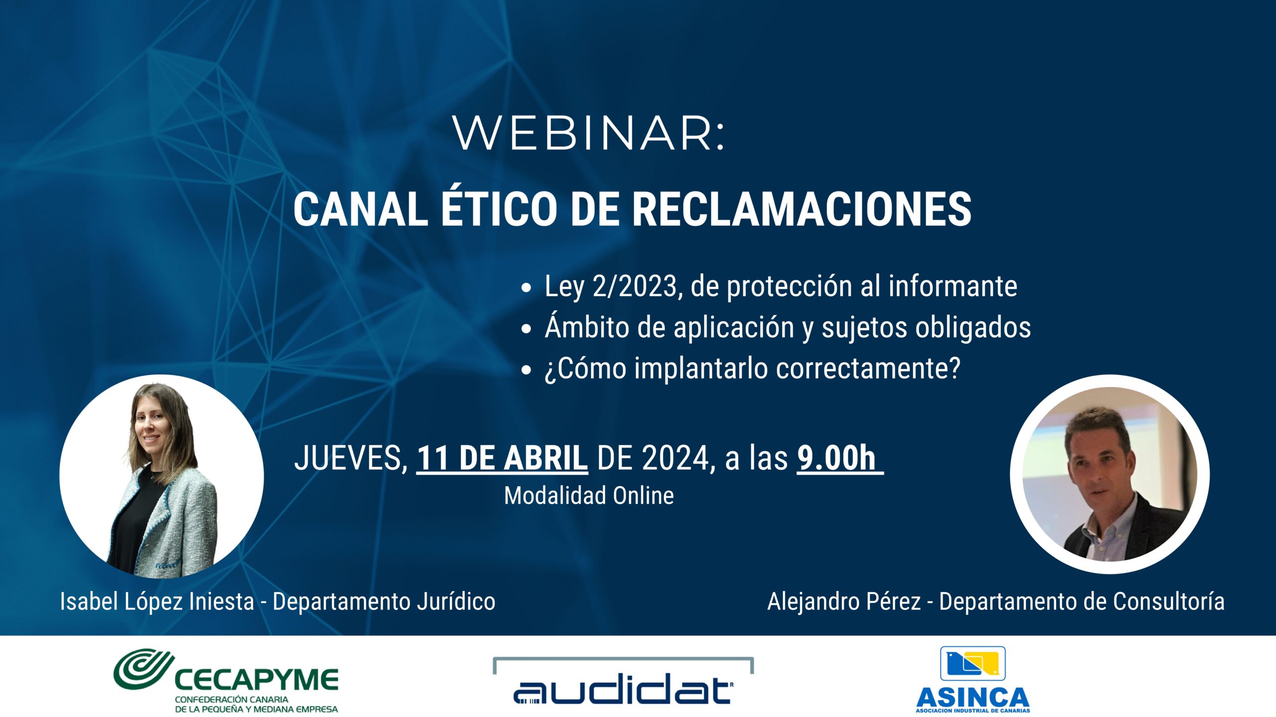 Webinar Canal Ético de Reclamaciones